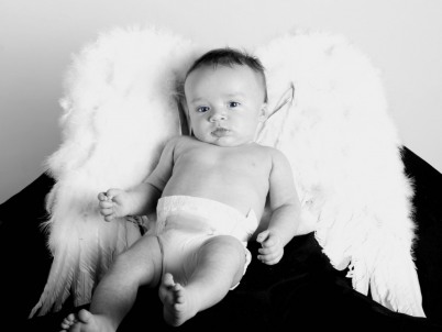 Baby Angel wallpaper Baby Angel wallpaper So cute in black and white